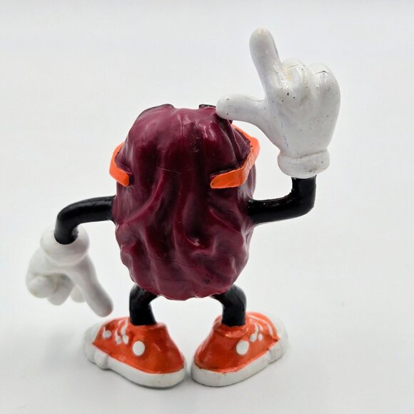 Vintage 1987 California Raisins Figurines Orange Sunglasses and Shoes Guitar Pla - Picture 6 of 16